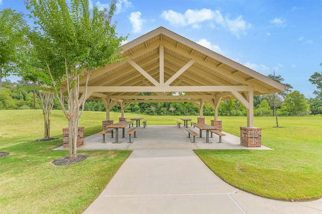 24218 Birchwood Creek Ct, Spring, TX 77389 - view of property's community featuring a gazebo and a lawn