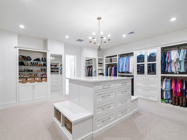 518 Hallie Dr, Houston, TX 77024 - spacious closet with a chandelier and light colored carpet