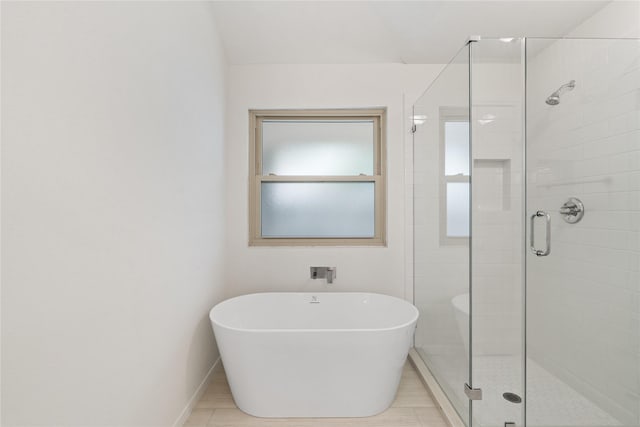1714 Regal Blue Ct, Fresno, TX 77545 - bathroom featuring a stall shower and a freestanding tub