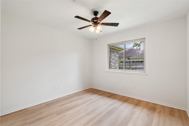 1714 Regal Blue Ct, Fresno, TX 77545 - spare room featuring light wood-type flooring and a ceiling fan