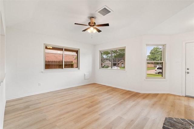 1714 Regal Blue Ct, Fresno, TX 77545 - empty room featuring ceiling fan and light wood finished floors