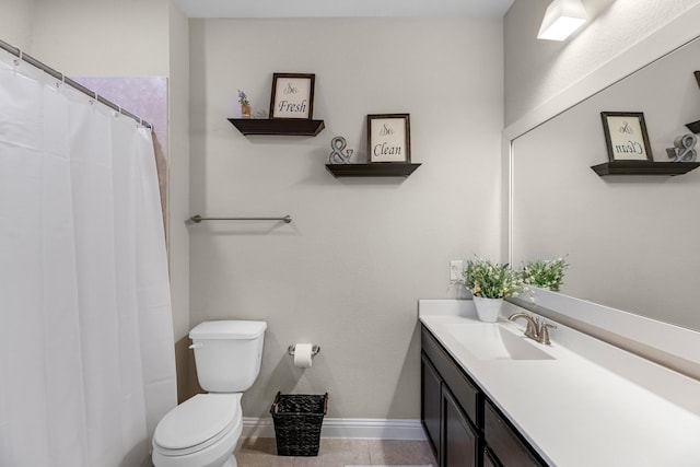 1926 Kingston Meadow Ln, Katy, TX 77494 - full bath featuring vanity, tile patterned floors, and a shower with shower curtain