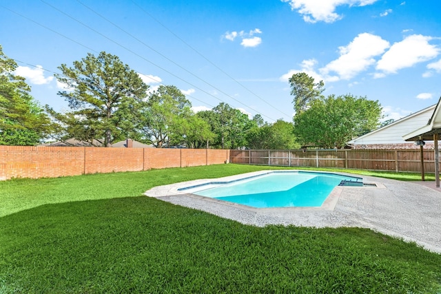 7306 Creek Crest Dr, Houston, TX 77095 - view of pool featuring a fenced backyard and a patio