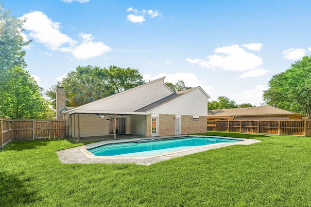 7306 Creek Crest Dr, Houston, TX 77095 - view of pool featuring a fenced backyard