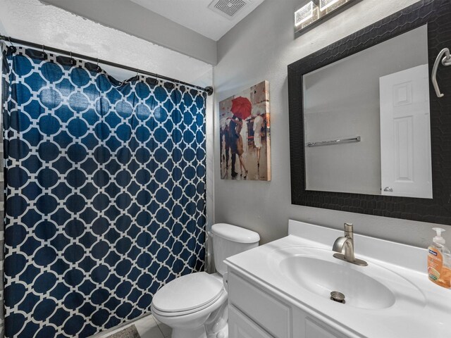 3310 Compass Ct, Conroe, TX 77301 - full bathroom with vanity and a shower with curtain