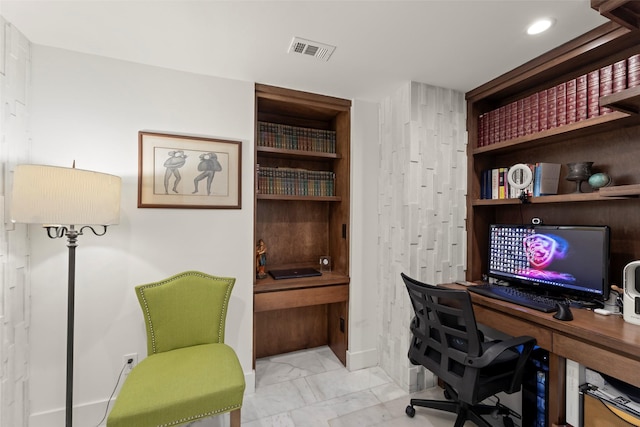5555 Del Monte Dr Unit T24, Houston, TX 77056 - home office featuring light marble finish floors