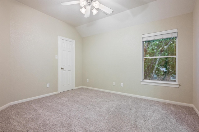 5222 Arcadia Glen Ln, Katy, TX 77494 - carpeted spare room featuring a ceiling fan and lofted ceiling