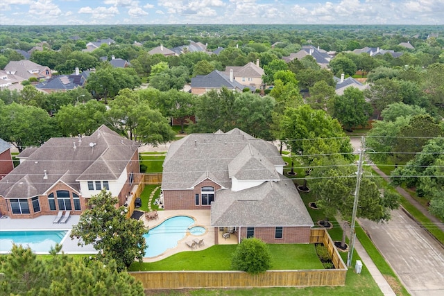 5222 Arcadia Glen Ln, Katy, TX 77494 - aerial view of residential area featuring a pool area