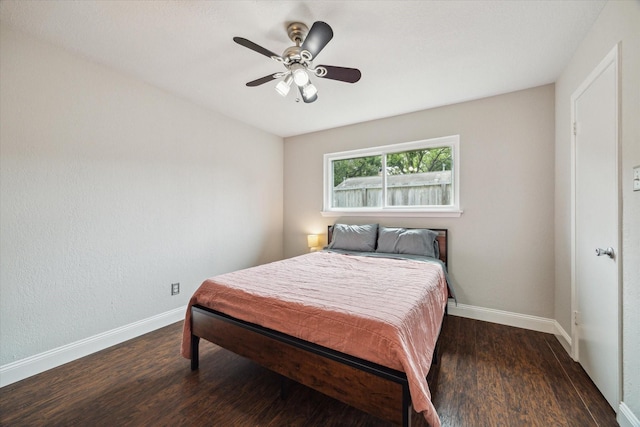 2902 Triway Ln, Houston, TX 77043 - bedroom featuring wood finished floors and a ceiling fan
