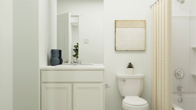 253 Douglas Hills Dr, Magnolia, TX 77354 - bathroom with vanity and shower / tub combo with curtain