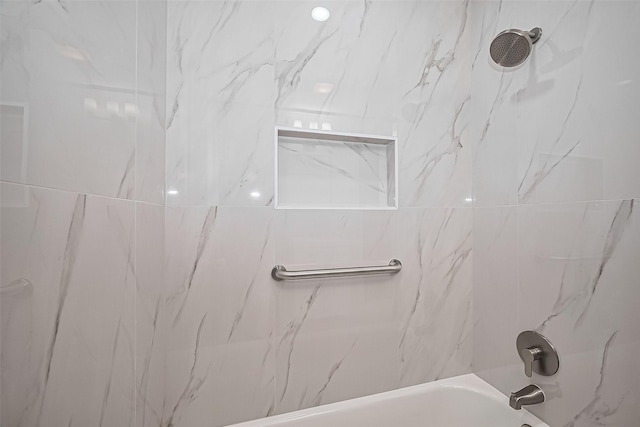 5049 De Milo Dr, Houston, TX 77092 - bathroom featuring tub / shower combination