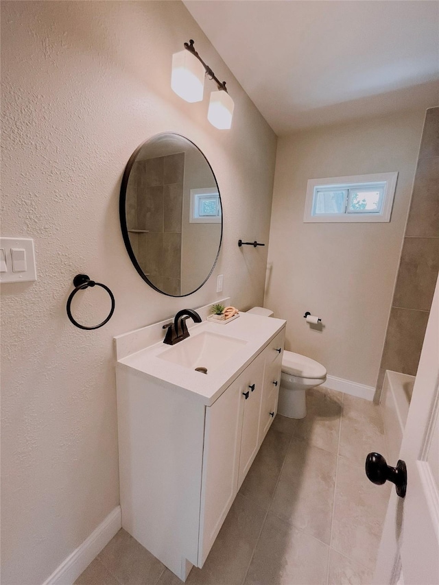 4521 Kingsbury St, Houston, TX 77021 - full bathroom featuring vanity, tile patterned floors, and a bath