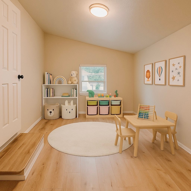 4521 Kingsbury St, Houston, TX 77021 - rec room with wood finished floors and baseboards