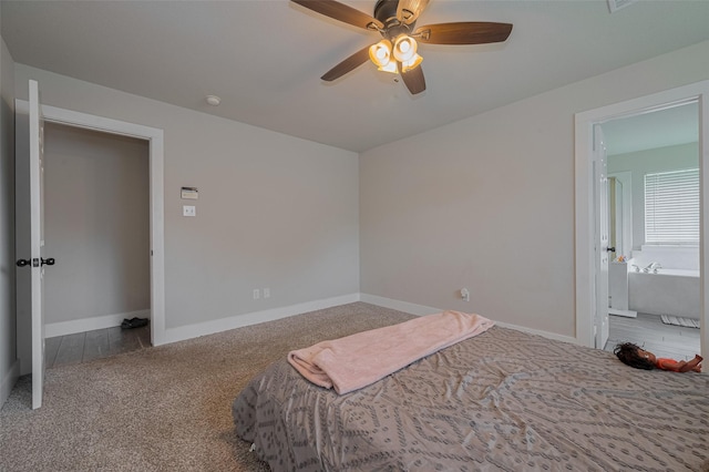10527 Friars Hl, Houston, TX 77070 - bedroom with carpet and a ceiling fan