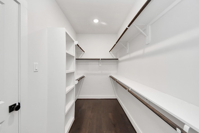 5502 Wheatley St Unit B, Houston, TX 77091 - walk in closet featuring dark wood-style flooring