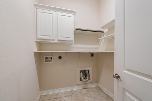 14062 Dunsmore Landing Dr, Houston, TX 77059 - washroom featuring electric dryer hookup, washer hookup, gas dryer hookup, light tile patterned flooring, and cabinet space