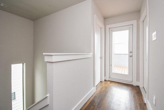 5638 Petty St Unit B, Houston, TX 77007 - doorway to outside with wood finished floors and plenty of natural light