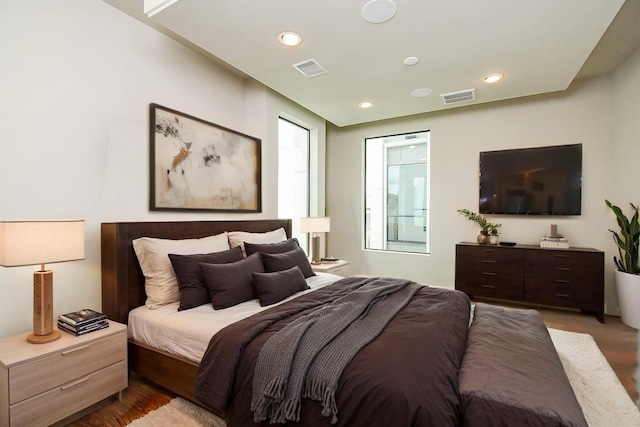 5638 Petty St Unit B, Houston, TX 77007 - bedroom featuring recessed lighting and wood finished floors