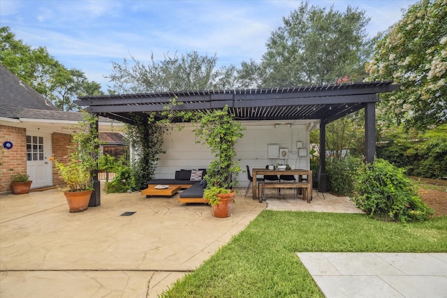 1643 Fall Valley Dr, Houston, TX 77077 - view of patio featuring outdoor dining space
