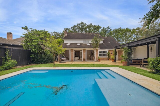 1643 Fall Valley Dr, Houston, TX 77077 - view of swimming pool featuring a patio