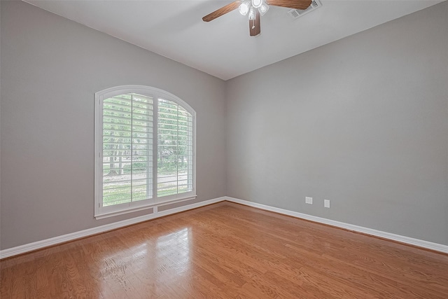6210 Mahogany Way, Magnolia, TX 77354 - unfurnished room with light wood finished floors, ceiling fan, and lofted ceiling