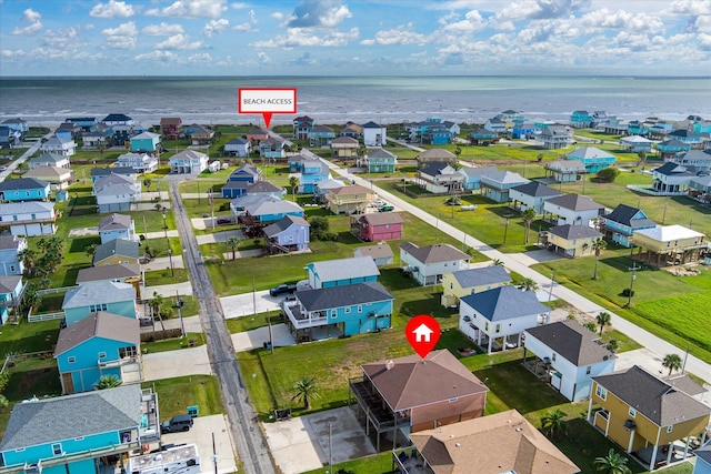 989 Biscayne, Crystal Beach, TX 77650 - aerial perspective of suburban area with a large body of water