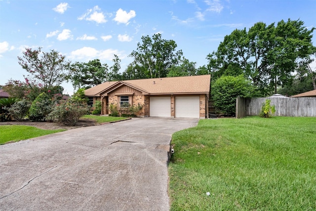 21807 Glenbranch Dr, Spring, TX 77388 - ranch-style home with brick siding, driveway, and a garage