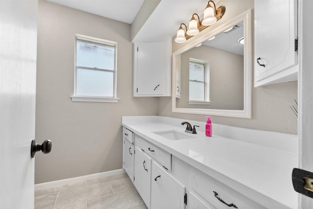 21807 Glenbranch Dr, Spring, TX 77388 - bathroom featuring vanity, plenty of natural light, and tile patterned flooring
