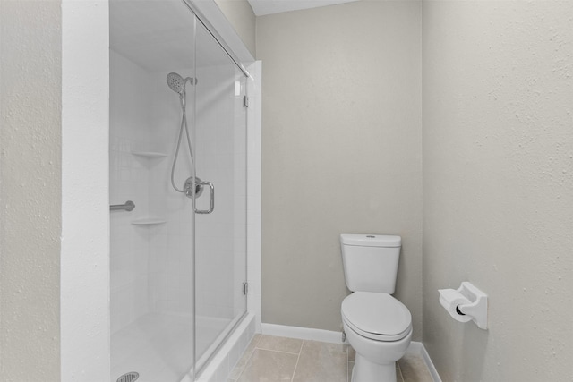 21807 Glenbranch Dr, Spring, TX 77388 - bathroom with a shower stall and tile patterned flooring