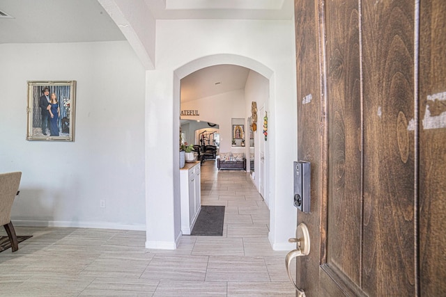 21323 Cypress Live Oak, Cypress, TX 77433 - entryway with arched walkways and baseboards