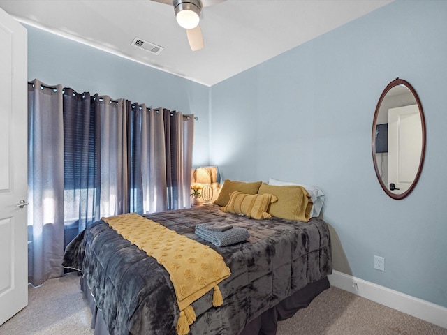 9660 Knight Rd, Houston, TX 77045 - carpeted bedroom featuring baseboards and a ceiling fan