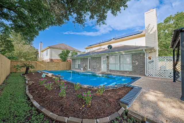 4001 Spring Garden Dr, Pearland, TX 77584 - view of swimming pool with a fenced backyard