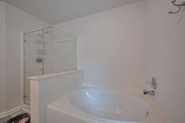 4001 Spring Garden Dr, Pearland, TX 77584 - full bath featuring a shower stall and a tub with jets