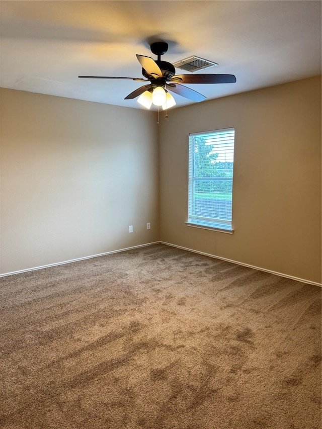 15718 Colonial Bridge Ln, Houston, TX 77073 - carpeted spare room featuring a ceiling fan and baseboards