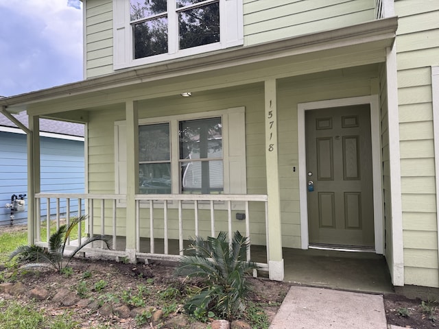 15718 Colonial Bridge Ln, Houston, TX 77073 - property entrance featuring a porch