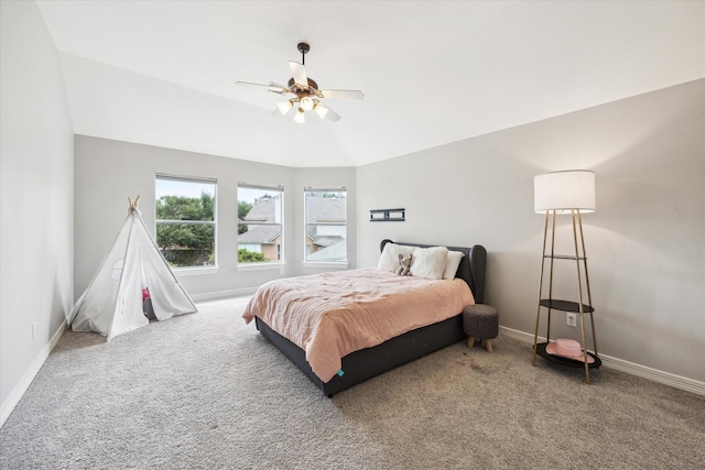 5602 Bergenfield Ct, Katy, TX 77450 - carpeted bedroom featuring baseboards and a ceiling fan