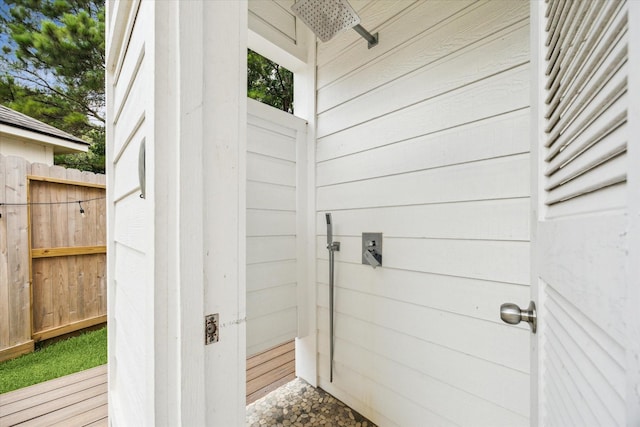 5602 Bergenfield Ct, Katy, TX 77450 - bathroom with wooden walls