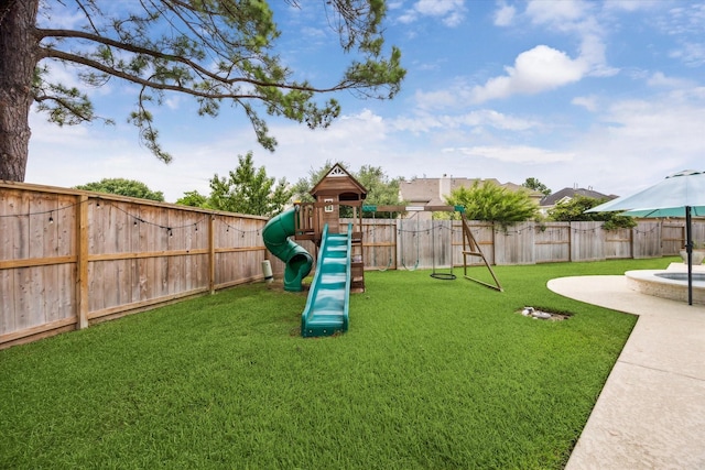 5602 Bergenfield Ct, Katy, TX 77450 - view of playground featuring a fenced backyard