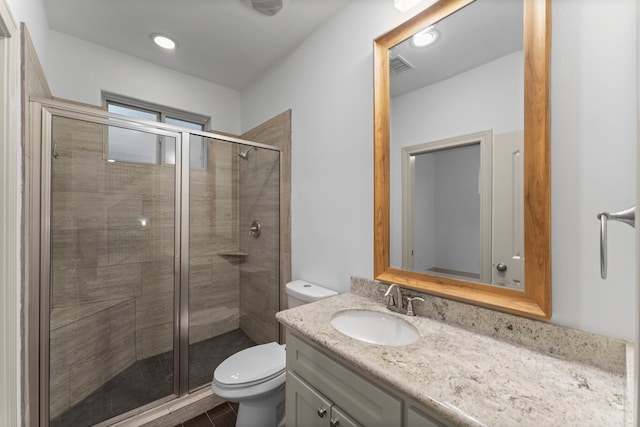 10 Jarvis Row Cir, The Woodlands, TX 77380 - bathroom with vanity and a stall shower
