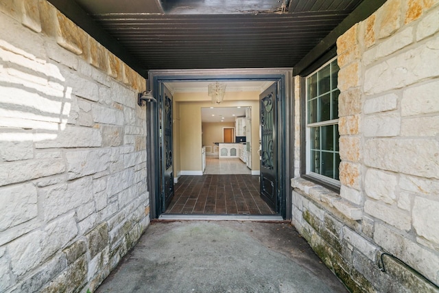 7847 Broadview Dr, Houston, TX 77061 - entrance to property featuring stone siding