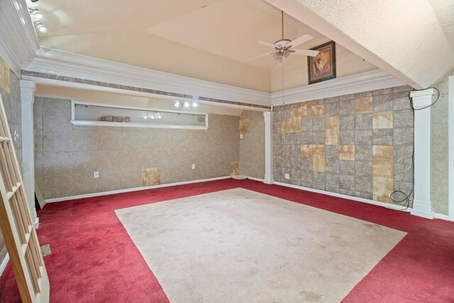 7847 Broadview Dr, Houston, TX 77061 - unfurnished room with carpet floors and a ceiling fan
