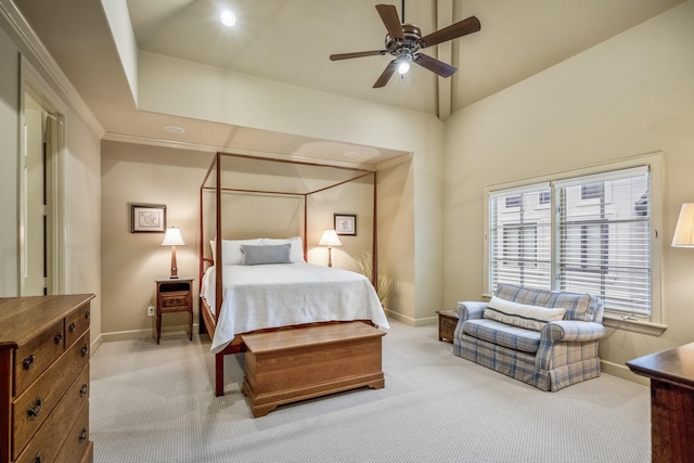 5023 La Branch St, Houston, TX 77004 - carpeted bedroom with a ceiling fan and recessed lighting
