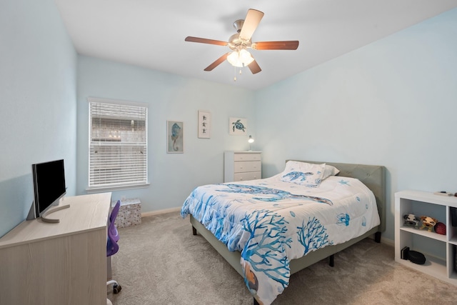 6619 Crystal Forest Trl, Katy, TX 77493 - carpeted bedroom featuring a ceiling fan and a desk