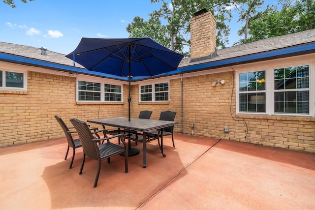 27225 Orth Ln, Conroe, TX 77385 - view of patio featuring outdoor dining area