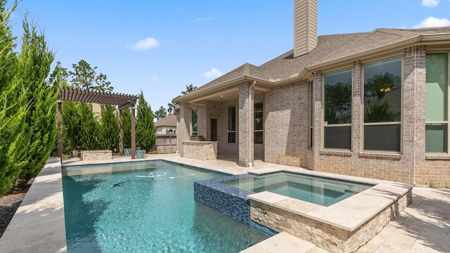 15139 Botanical Garden Dr, Conroe, TX 77302 - view of pool featuring a patio area and a pool with connected hot tub