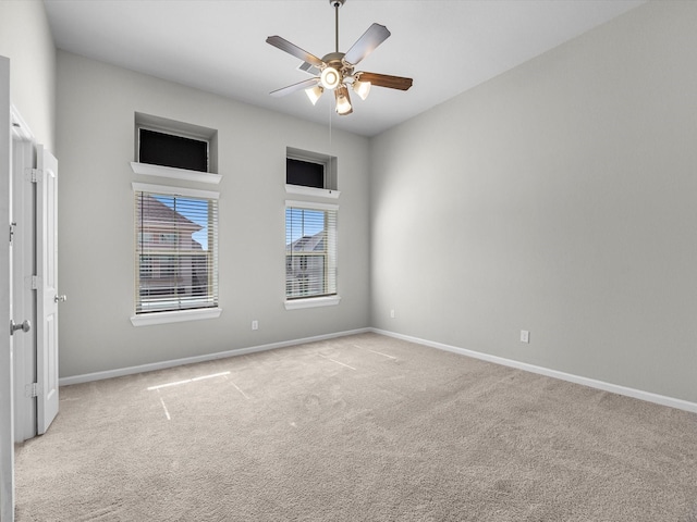 9618 Cambridge Manor Ln, Houston, TX 77045 - carpeted empty room featuring ceiling fan and baseboards