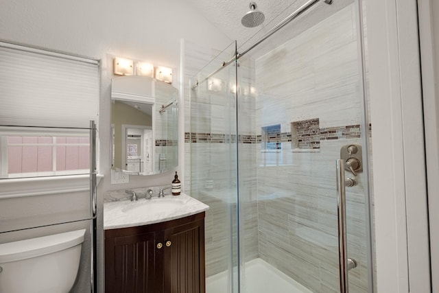 1838 Saxon Dr, Houston, TX 77018 - full bath featuring a shower stall and vanity