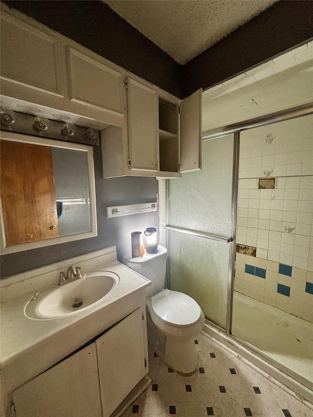 7947 Moore Dr, Pearland, TX 77584 - full bathroom featuring vanity and a stall shower