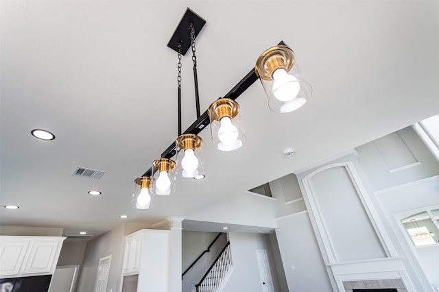 7147 Hot Creek Trce, Humble, TX 77346 - detailed view of a fireplace and recessed lighting