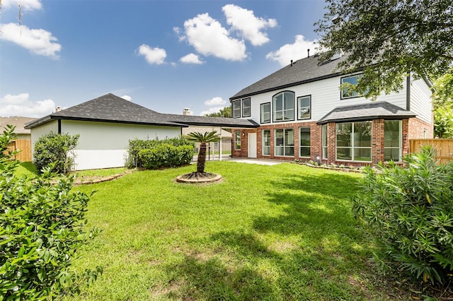 7147 Hot Creek Trce, Humble, TX 77346 - back of property featuring brick siding